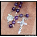 8mm Amethyst Gemstone beads Catholic Rosary